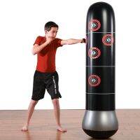 Fitness Adult Children Inflatable Vertical Boxing Column Tumbler Inflatable Sandbag Vent Toys Thickened 1.6 Meters High