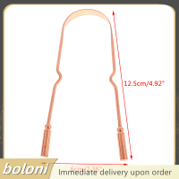 ? boloni แปรงขัดลิ้นทองแดงบริสุทธิ์ทำความสะอาดปากเครื่องมือดูแลสุขอนามัยการทำความสะอาดที่สดชื่น