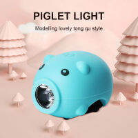 Bicycle Lights USB Rechargeable Child Bike Lights Bike Front Rear Light Cute Pig Cycling Safety Headlight MC889