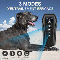 รีโมทคอนลอิเล็กทรอนิกส์ Dog Trainer Barking Stopper Electric Shock Collar ชาร์จกันน้ำ Anti-Bark Collar สำหรับสุนัข800M