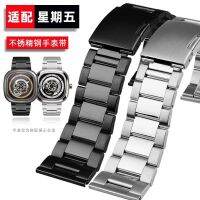 suitable for SEVENFRIDAY Diesel S2/01 Q2 T1 Metal Stainless Steel Watch with Folding Buckle 26 28mm Male