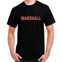 Marshall Fan Cool สัญลักษณ์ที่มีชื่อเสียง Graphic Name Art Casual O-Neck Gildan เสื้อยืดผู้ชาย T-Shirt