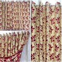 ✅(Curtain Shop459) ผ้าม่านหน้าต่าง ผ้าม่านประตู ตาไก่ ม่านสำเร็จรูป กันแสง85%-90% สีพื้น ผ้าหนา คุณภาพดี⭐