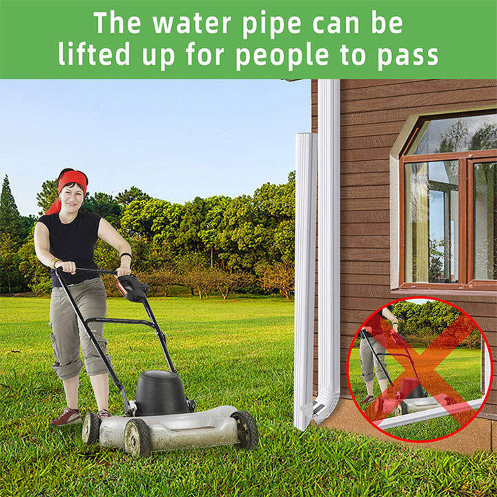 Downspout Extension FlipUp Hinge Tightly Attached Convenient Hinge for