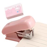 Stapler With Staple Soft Grip Handheld Stapler Mini Stapler Includes Built-in Staple Remover &amp; 400 PCS Staple For Home Office Staplers Punches