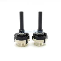 2pcs High-quality SR26 Band Rotary Channel Selector Switch 1/2/3/4 Pole 12/6/4/3 Position Soldering Pins Handle Length 38MM