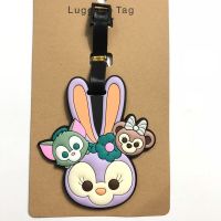 【DT】 hot  Disney Luggage Tags Suitcase ID Address Holder Baggage Portable Label Cartoon Duffy StellaLou Silica Ge Travel Accessories