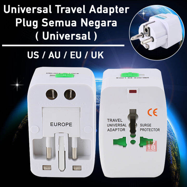 Semua Dalam 1 Adaptor !!! Universal Travel Adaptor Semua Negara Colokan ...