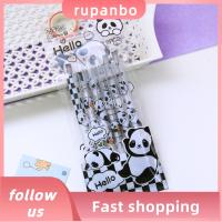 RUPANBO039392692 6ชิ้นปากกาแพนด้าน่ารักแปลกใหม่พลาสติกปากกาหมึกน่ารักปากกาเขียนสำนักงาน