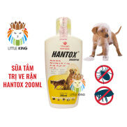 Sữa tắm cho chó mèo Hantox 200ml màu Vàng trị ve, rận, bọ chét