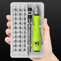 Precision Screwdriver Set with 30pcs Magnetic Screwdriver Bits Phone Repair Tool Kit for Cell Phone Smartphone Repair Bit Set