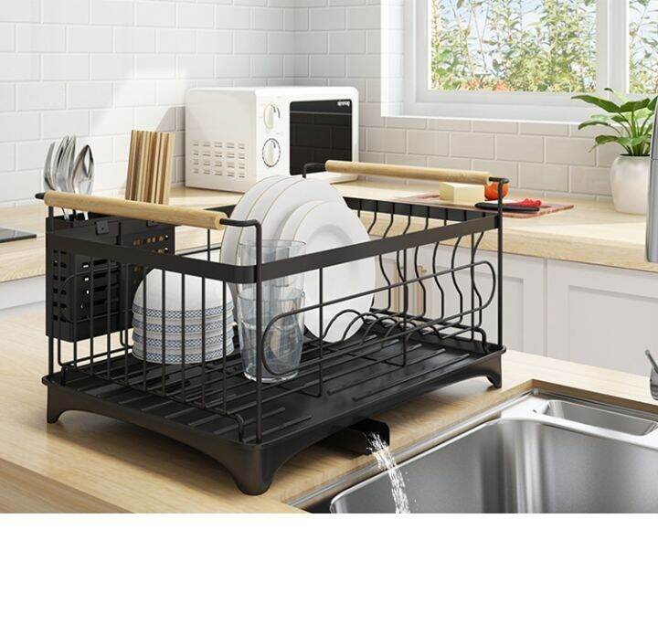 ส่งจากไทย-ชั้นวางจาน-dish-rack-ที่คว่ำจานชาม-มีรูระบายน้ำ-อเนกประสงค์-วัสดุคุณภาพดี-ประกอบได้ง่ายๆที่บ้าน-สินค้าพร้อมส่ง