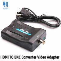 ELEONE ตัวแปลง BNC เป็น HDMI เป็น HDMI HDMI เข้ากันได้กับ BNC HDMI ที่เข้ากันได้กับอุปกรณ์แปลงสัญญาณ BNC เป็น HDMI ใช้งานง่ายการแปลงสัญญาณสายเคเบิลอะแดปเตอร์สัญญาณ BNC เป็น HDMI สำหรับ DVD/Set-Top Box/hd/hd. กล้อง/ทีวี