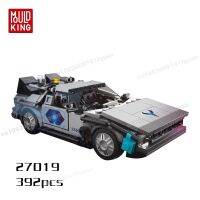 Ghostbusters ของเล่นเพื่อการศึกษารถบัสสำหรับเด็กผู้ชาย Delorean-12รถอิฐบล็อกก่อสร้างของเล่นบล็อกตัวต่อขนาดเล็กพลังสูง