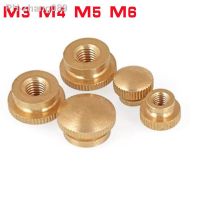 2-10pcs/lot M3 M4 m5 m6 M8 blind brass step Thumb Nut knurled Hand Tighten Nut