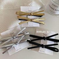 【YF】ஐ  2023 Leather Bow Hairpin Hair Clip Fashion Design Personality Delicate Korea y2k Bobby Pin Accessories