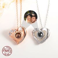 ❍☌  Sterling Personalized Photo Projection Necklace Birthday 2023 New Fashion Wedding Jewelry