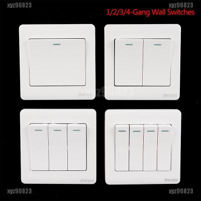 [On sale] Wall Switch 1234 Gang 1Way Button Wall Light Switch On Off Push Button