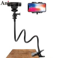 New Webcam Stand Flexible Desk Mount Gooseneck Clamp Clip Camera Holder For Web-cam Accessories Holder for phone Magnetic holde