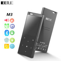 BENJIE เครื่องเล่น MP3บลูทูธในตัว M3มีลำโพงในตัวระบบ HiFi แบบ Lossles วอล์กแมนพกพาเครื่องเล่นเพลงเสียงพร้อมวิทยุ FM E-Book เครื่องบันทึกเสียงฟังเพลงนาฬิกาปลุกดูรูปภาพรองรับการขยายการ์ด Tf/sd ได้ถึง128GB