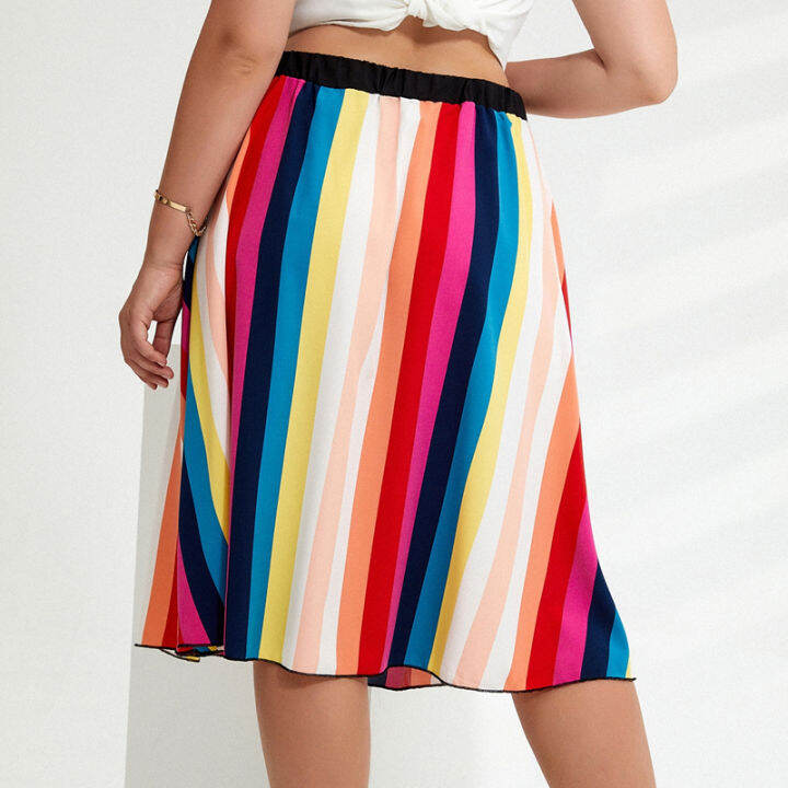 Plus size on sale pleated skirt 6xl