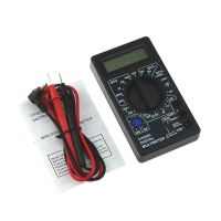 Mini Digital Multimeter voltmeter Voltage Ampere Ohm Tester  DCAC Ammeter  Power Meter Test With Lead Probe Buzzer DT830D Meter Electrical Trade Tools