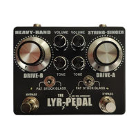 LYR PEDALS(LY-ROCK),แพดเดิลกีตาร์,แป้นเหยียบเอฟเฟคบิดเบี้ยว OVERDRIVE Duellist ราชาโทนสี,ผลเหยียบคลาสสิก,สีดำ,บายพาสจริง