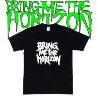 ดวงดาว  เสื้อยืดผ้าฝ้าย แขนสั้น พิมพ์ลาย BRING ME THE HORIZON BAJU พลัสไซซ์