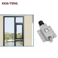 【LZ】▣✟  KK FING 1PC Stainless Steel Automatic Bolt Anti-theft Door Bolt Anti-locking Door Buckle Spring Bolt Safety Door Locks Latch