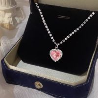 【DT】hot！ Pink Necklace Pendant Chain Chocker Female Clavicle Jewlery