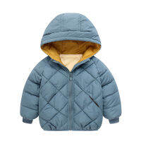 2021Childrens Cotton-padded Clothes 2021 Autumn And Winter New Fashion Clothinng Unisex Baby Hooded Parka Boys Clothes Down Jacket