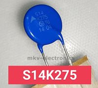 (2ตัว) S14K275 , VARISTOR 14mm. ป้องกันไฟเกิน275V