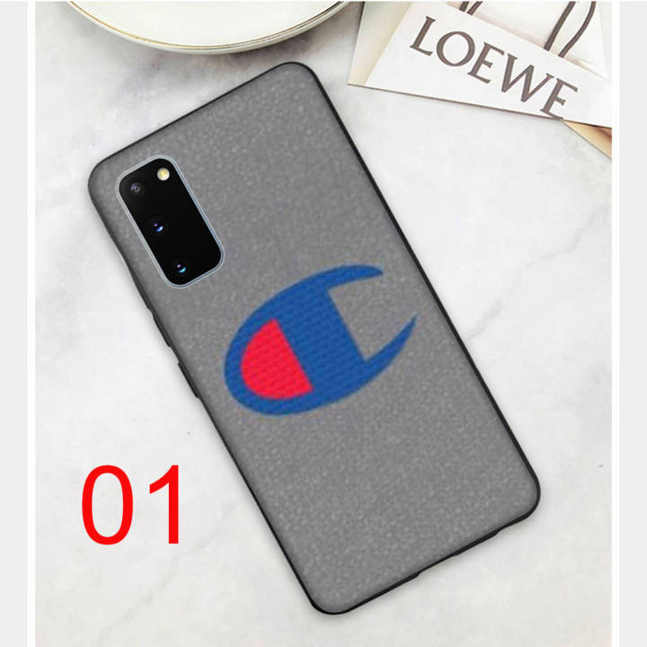 champion-อ่อนนุ่ม-ซิลิโคน-เคสโทรศัพท์-หรับ-samsung-a01-a50s-a31-m31-m21-a51-a10s-a30s-a11-a20-a50-a21s-a21-m30-a71-a20s-a70-m30s-a30-a10-m51-black-ปก