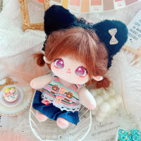 20cm Cute Doll Accessories Strap Top Tee Blue Skirts Cartoon Clothes Set Yujin Wonyoung Jennie Lisa Rose Jisoo Gift