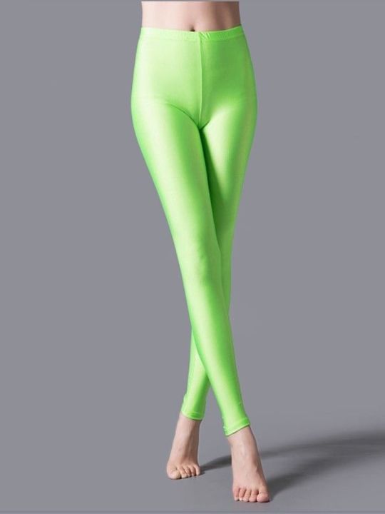 cuhakci-women-shiny-pant-leggings-hot-selling-leggings-solid-color-fluorescent-spandex-elasticity-casual-trousers-shinny