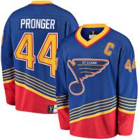 NHL ST Louis Blues Jersey Chris Pronger Blue Tshirts Long Sleeve Fans Sports Tops Plus Size