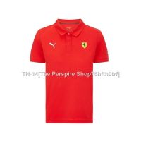 ♂❒☜ F1 Racing Suit Ferrari Motorcycle Sweatshirt Off-Road Lapel Sports polo Shirt Cultural Customization