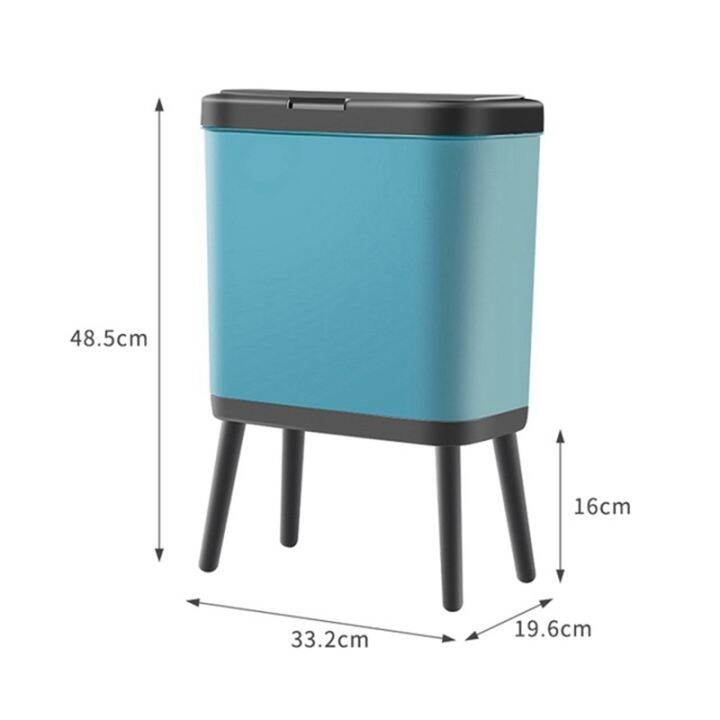 15l-nordic-style-high-foot-kitchen-trash-can-creative-press-type-plastic-toilet-bathroom-waste-bin-with-lid