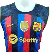 เสื้อเดี่ยวซ้อมแขนกุดทีมบาร์เซโลนา/Barcelona รุ่นปี 2022-2023 แห้งเร็ว ระบายอากาศได้ ใส่สบาย ใส่ได้ทุกเพศ ทุกวัย