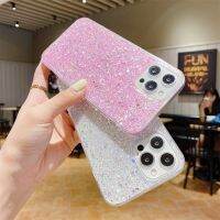 เคสสำหรับ Galaxy แวววาวสุดหรู S20 S21 S22 FE Note 10 20 A02S ฝาครอบโทรศัพท์เปลือกซิลิโคนบางเป็นพิเศษสีชมพูของขวัญสำหรับผู้หญิงผู้หญิงผู้หญิง