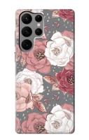 เคสมือถือ Samsung Galaxy S23 Ultra ลายลายดอกกุหลาบ Rose Floral Pattern Case For Samsung Galaxy S23 Ultra