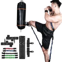 Total Body Fitness Resistance Bands Set Boxing Taekwondo Bounce Strength Training Tensioner Puller for Agility Workout Equipment Exercise Bands