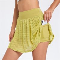 Women Summer High Waist Pleated Skirts Dance Badminton Golf Tennis Skorts Volleyball Sports Casual Workout Running Yoga Shorts