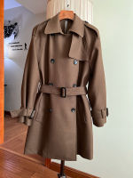 Spot parcel post Pre-Sale Light Luxury British Style Mid-Length Trench Coat ！ Spring and Autumn Double Breasted ite Coats