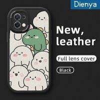 เคส Dienya สำหรับ OPPO Reno 8 5G Reno 8 Pro 5G หลากสีน่ารักการ์ตูนไดโนเสาร์สีขาวและสีเขียวบางเคสมือถือกันกระแทกนุ่มหนังทนทานเคสกันกระแทกเคส