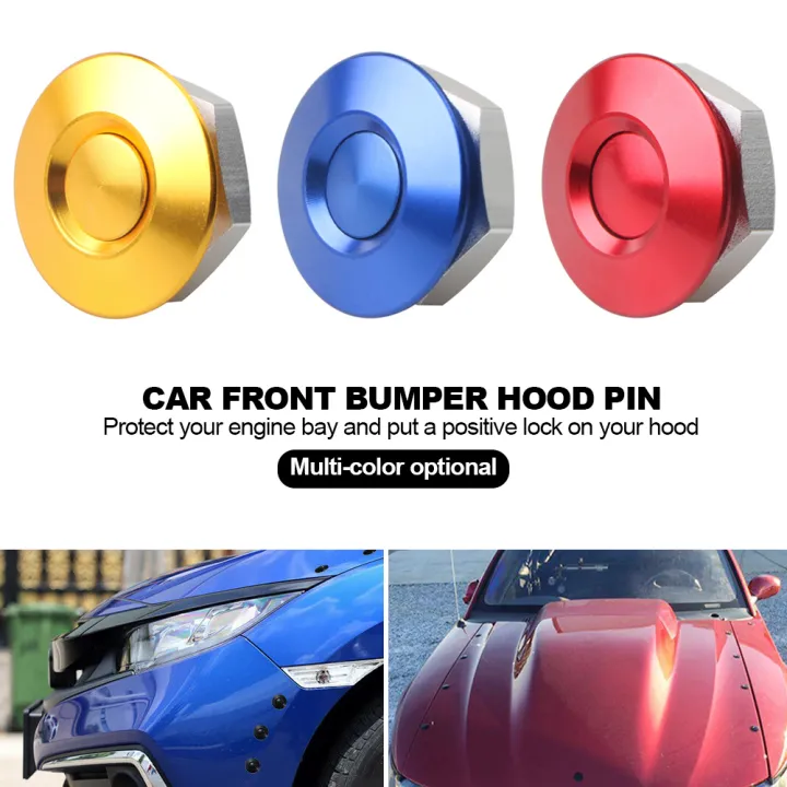 BETOP Car Front Bumper Hood Pin Push Button Billet Quick Release Racing
