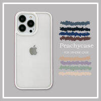 เคสโทรศัพท์อะคริลิกใสคริสตัลสำหรับ iPhone,เคสมือถือฝาหลัง PC แข็งขอบหลากสีสำหรับ iPhone 13 11 12 Pro Max Xs Max Xr 7 8 Plus