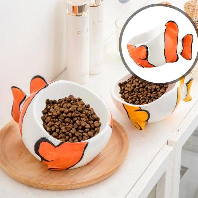 Cat Dog Food Bowl Water Bowl Ceramic Food Bowl Fish Design Water Bowl