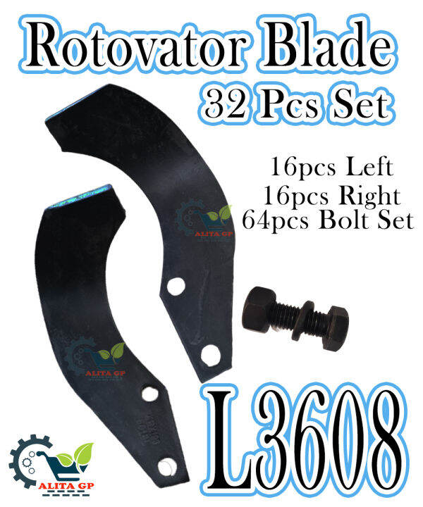 Rotovator Blade For Kubota Tractor L3608 KRX164 L4018 KRX175 L5018 ...