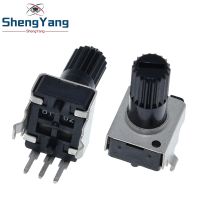 ShengYang 10pcs Rv09 Vertical 12.5mm Shaft 1k 2k 5k 10k 20k 50k 100k 0932 Adjustable Resistor 9 Type 3pin Seal Potentiometer